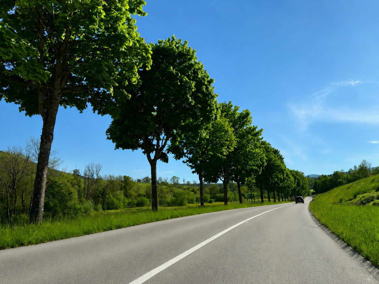 En bord de route