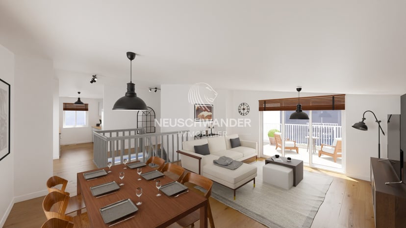 À Delémont attique de 4.5 pièces avec 2 terrasses à vendre - photo 1