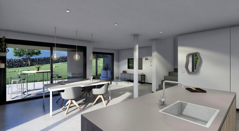 À vendre au Noirmont villa mitoyenne moderne de 5.5 pièces - photo 2